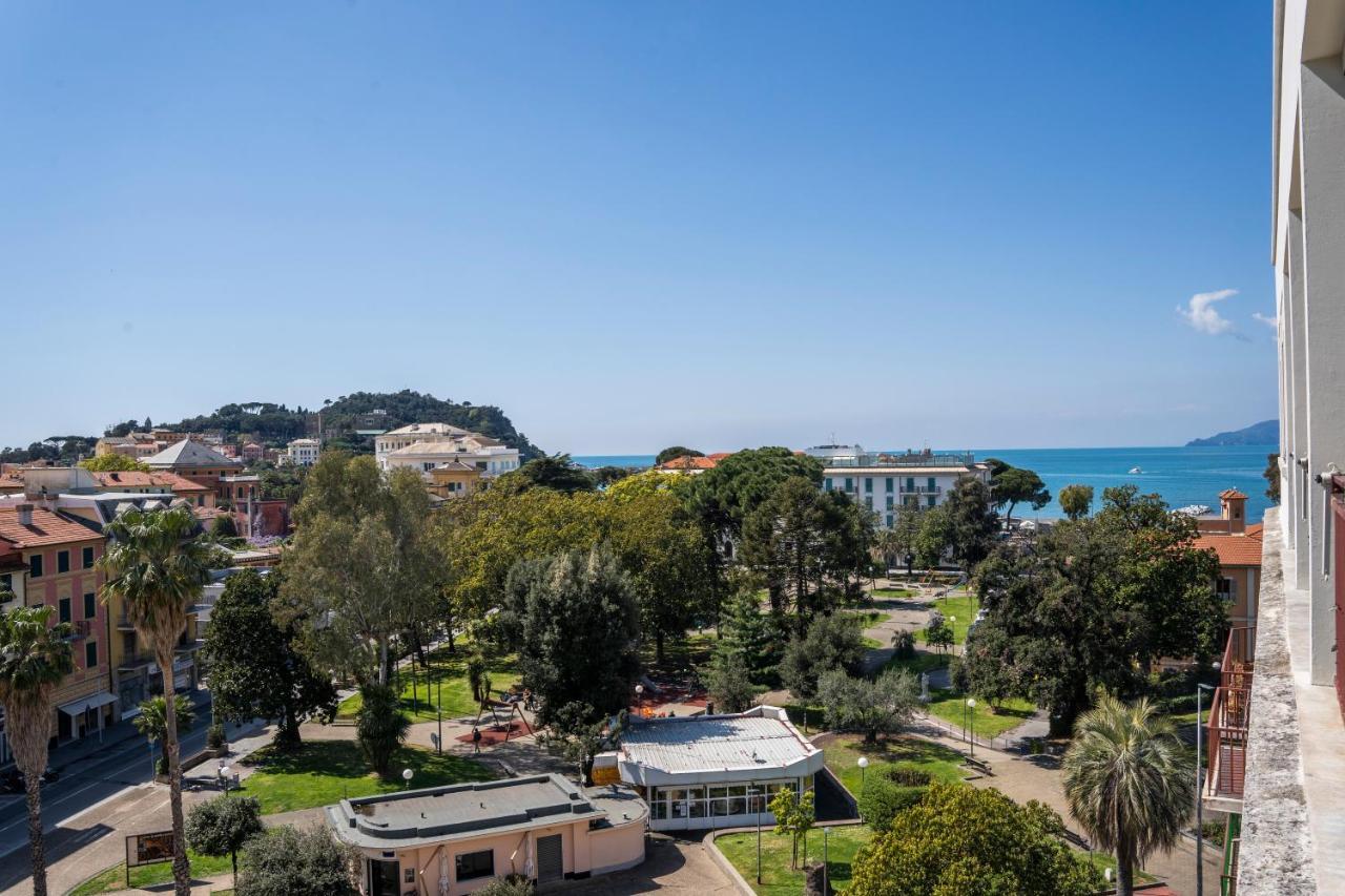 025 - Casa Panoramica In Centro, 90Metri Spiaggia Vista Mare Con Terrazzo Vista Portofino Apartment Sestri Levante Exterior photo