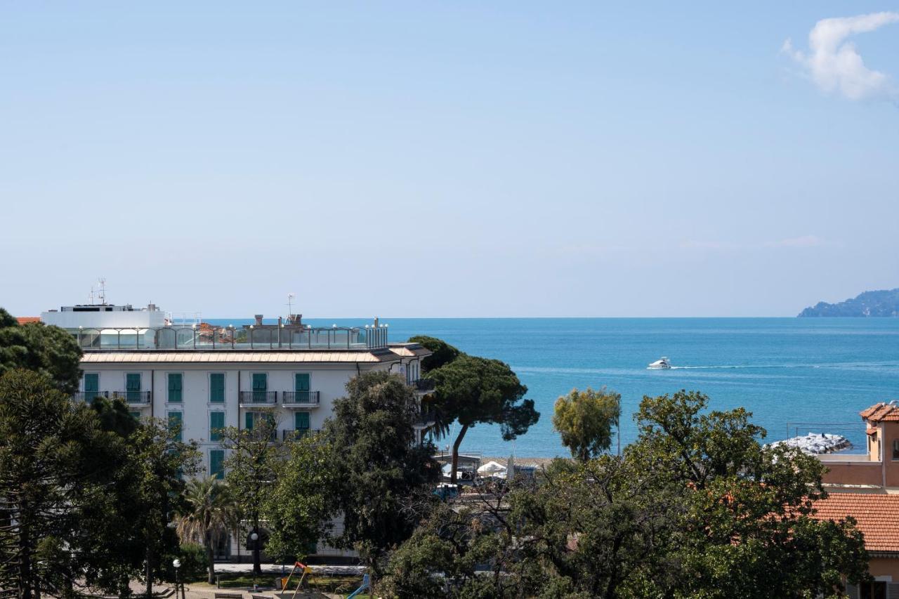 025 - Casa Panoramica In Centro, 90Metri Spiaggia Vista Mare Con Terrazzo Vista Portofino Apartment Sestri Levante Exterior photo